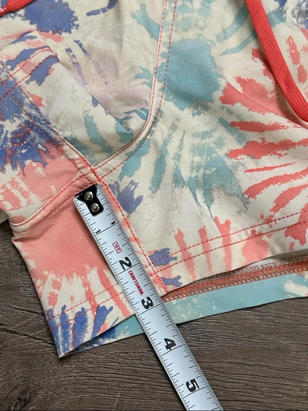 Salt Life Peace Maker Volley Surf Swim Board Shorts Tie Dye Orange Blue Medium